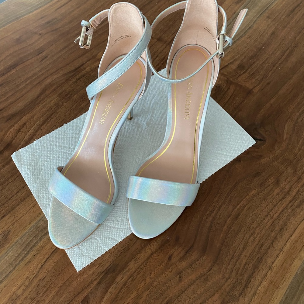 Enzo Angiolini Stiletto Open Toe/ Ankle Strap Sandals